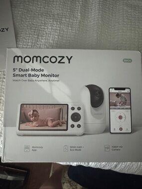 Momcozy 5" Dual-Mode Smart Baby Monitor - White